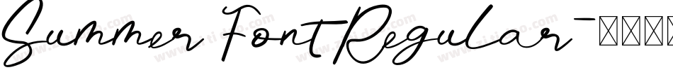 Summer Font Regular字体转换